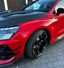Audi RS3 8Y 2022-ON with Aftermarket Parts - Front Canards Carbon Fiber from Ventus Veloce