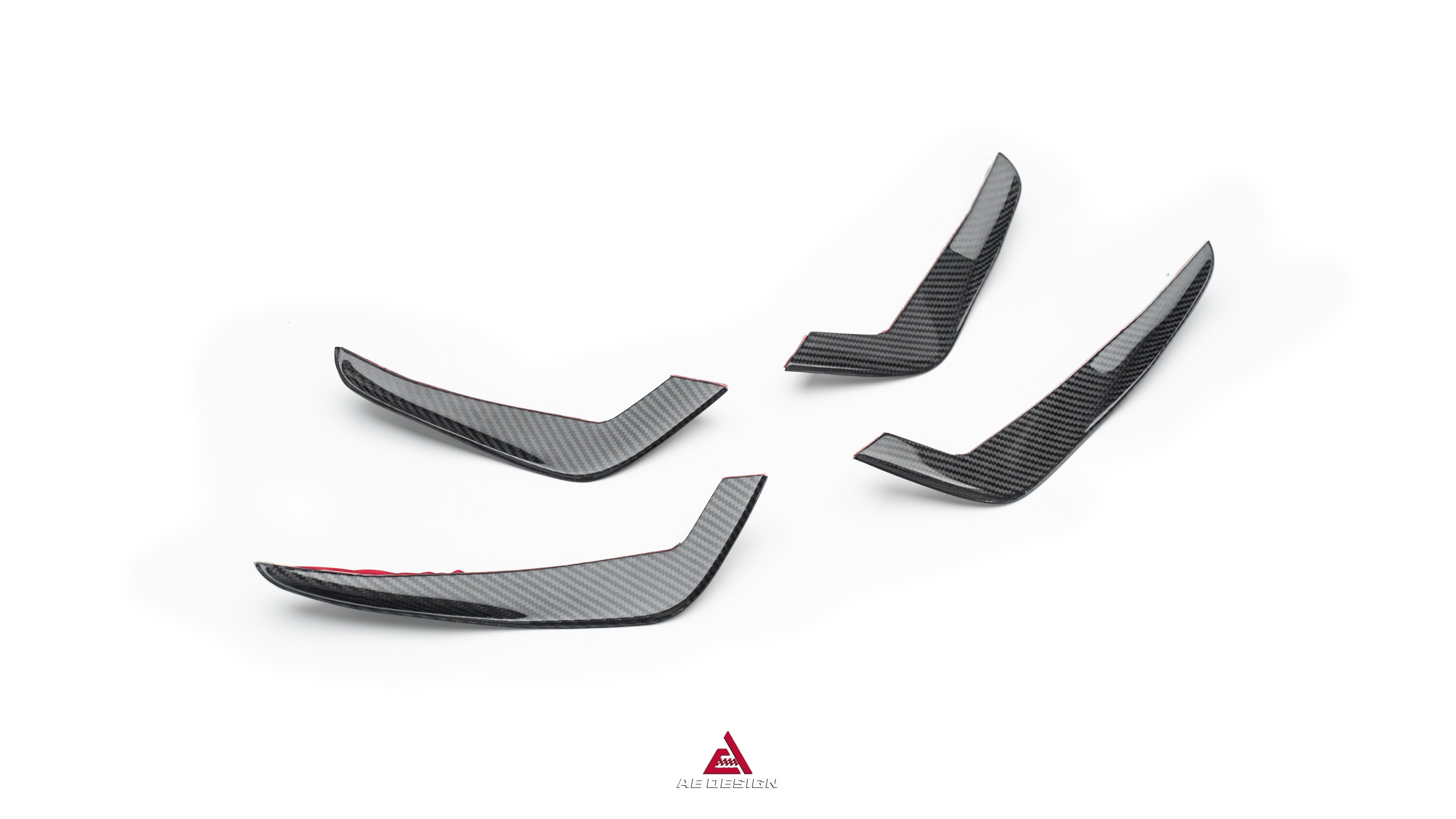 Audi RS4 B9.5 2020-ON with Aftermarket Parts - ART V2 Front Canards Dry Pre-preg Carbon Fiber from ArmorExtend