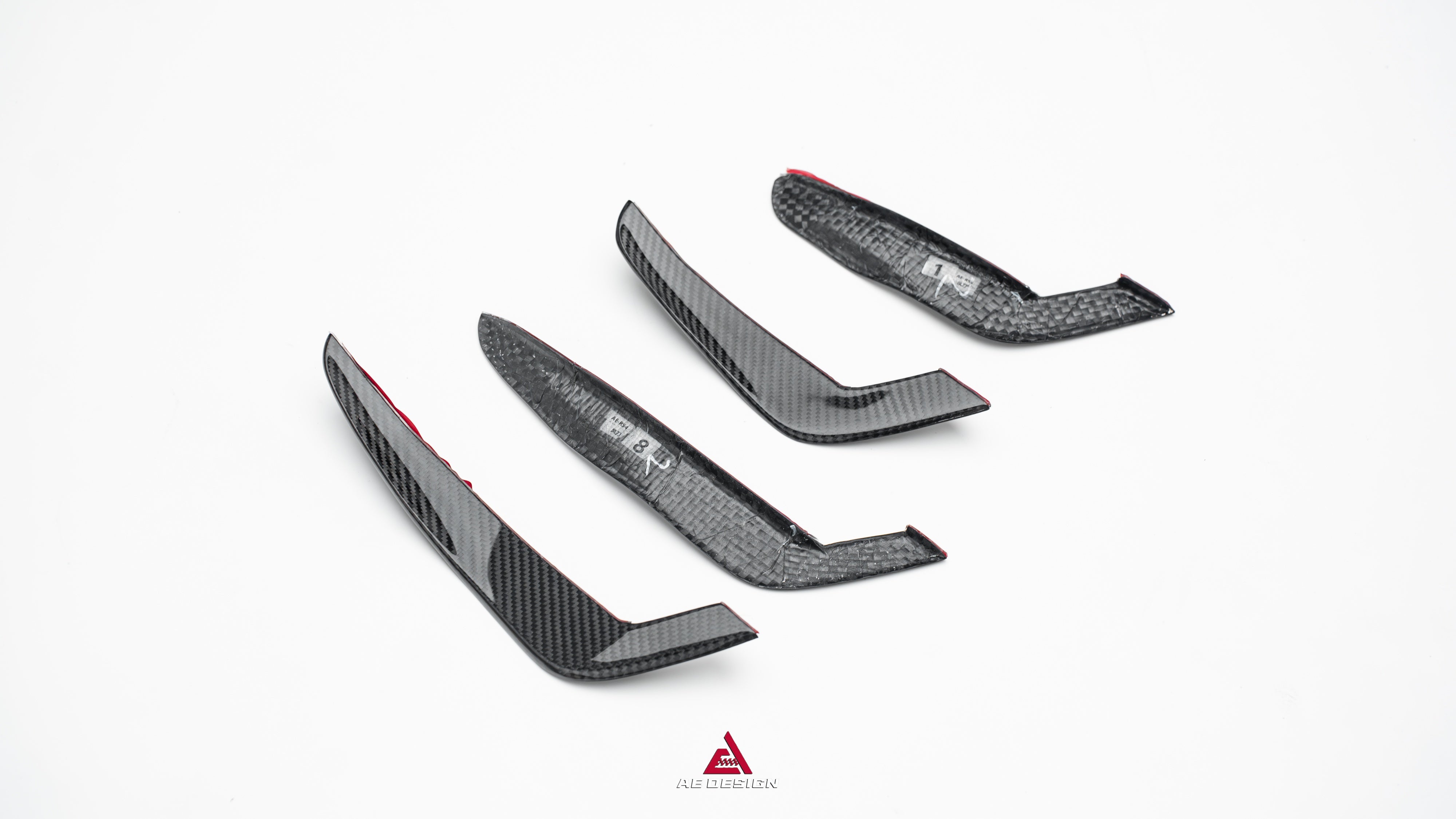 Audi RS4 B9.5 2020-ON with Aftermarket Parts - ART V2 Front Canards Dry Pre-preg Carbon Fiber from ArmorExtend