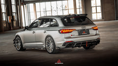 Audi RS4 B9 B9.5 2018-ON with Aftermarket Parts - ART V2 Rear Roof Spoiler Dry Pre-preg Carbon Fiber from ArmorExtend