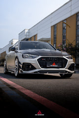 Audi RS4 B9.5 2020-ON with Aftermarket Parts - ART V2 Front Canards Dry Pre-preg Carbon Fiber from ArmorExtend