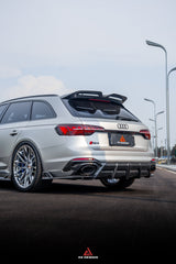 Audi RS4 B9 B9.5 2018-ON with Aftermarket Parts - ART V2 Rear Roof Spoiler Dry Pre-preg Carbon Fiber from ArmorExtend