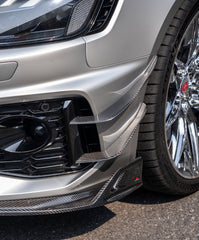 Audi RS4 B9.5 2020-ON with Aftermarket Parts - ART V2 Front Canards Dry Pre-preg Carbon Fiber from ArmorExtend