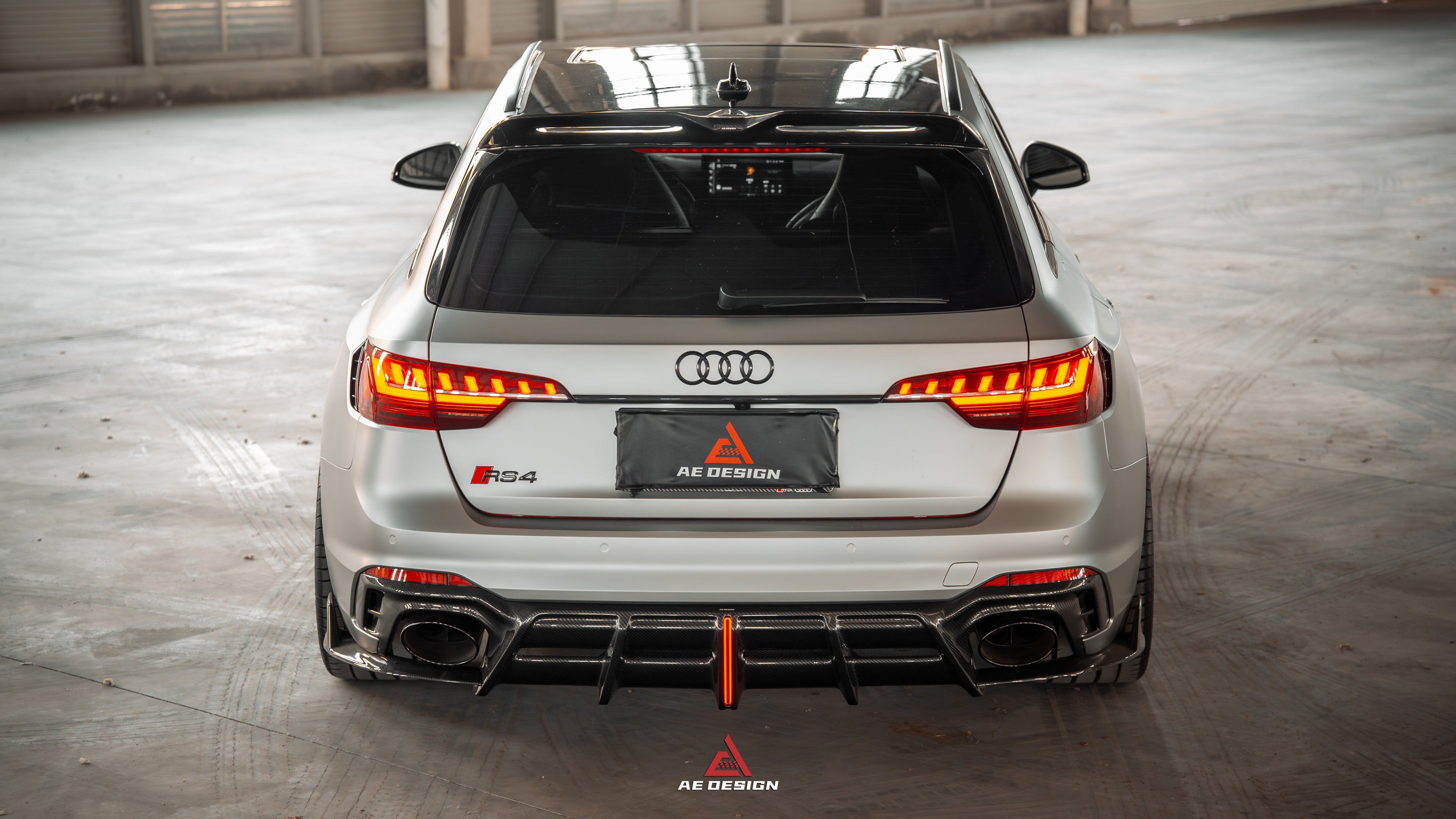 Audi RS4 B9 B9.5 2018-ON with Aftermarket Parts - ART V2 Rear Diffuser Dry Pre-preg Carbon Fiber from ArmorExtend