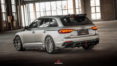 Audi RS4 B9 B9.5 2018-ON with Aftermarket Parts - ART V2 Rear Canards Dry Pre-preg Carbon Fiber from ArmorExtend