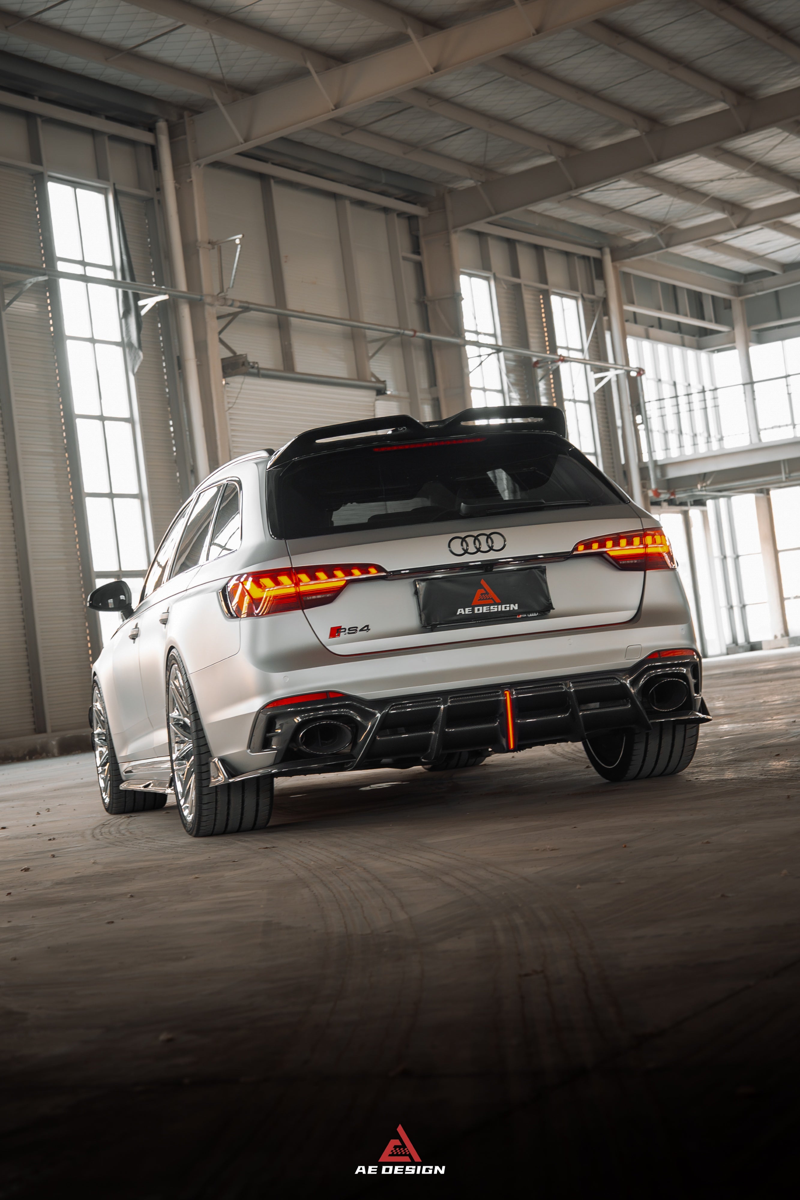 Audi RS4 B9 B9.5 2018-ON with Aftermarket Parts - ART V2 Rear Diffuser Dry Pre-preg Carbon Fiber from ArmorExtend