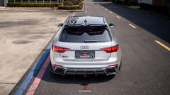 Audi RS4 B9 B9.5 2018-ON with Aftermarket Parts - ART V2 Rear Diffuser Dry Pre-preg Carbon Fiber from ArmorExtend