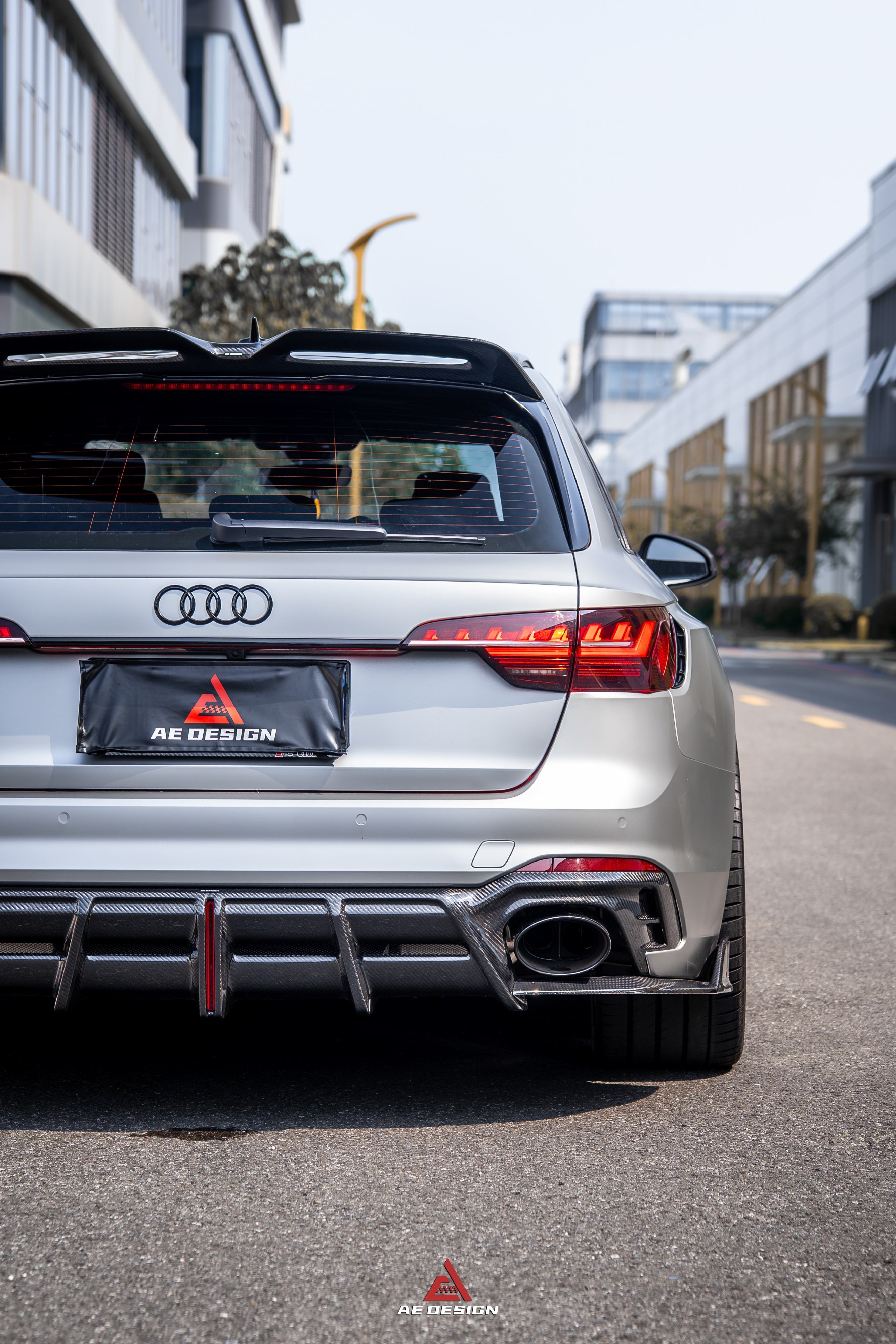 Audi RS4 B9 B9.5 2018-ON with Aftermarket Parts - ART V2 Rear Diffuser Dry Pre-preg Carbon Fiber from ArmorExtend