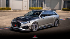 Audi RS4 B9.5 2020-ON with Aftermarket Parts - ART V2 Front Canards Dry Pre-preg Carbon Fiber from ArmorExtend