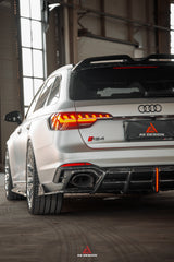 Audi RS4 B9 B9.5 2018-ON with Aftermarket Parts - ART V2 Rear Diffuser Dry Pre-preg Carbon Fiber from ArmorExtend