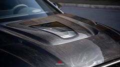 Audi RS4 B9 B9.5 2018-ON & S4 / A4 / A4 Allroad / A4 Avant B9 B9.5 2017-ON with Aftermarket Parts - ART Vented Transparent Glass V2 Hood Bonnet Dry Pre-preg Carbon Fiber from ArmorExtend