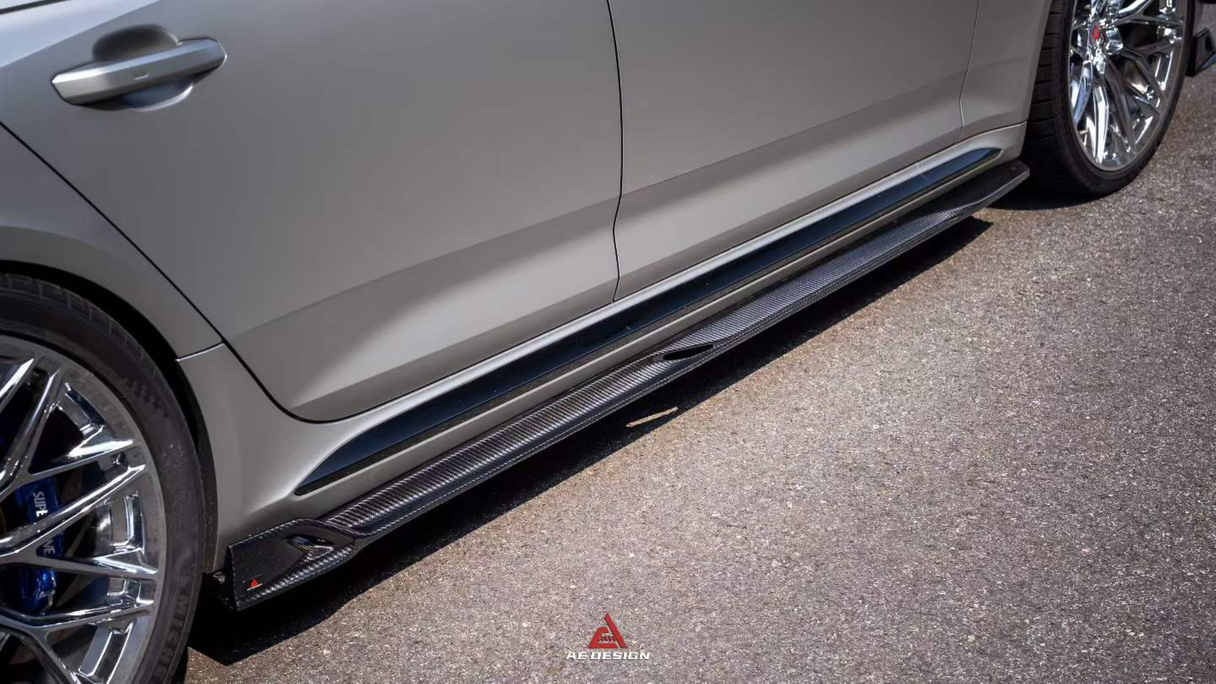 Audi RS4 B9 B9.5 2018-ON with Aftermarket Parts - ART Side Skirts Dry Pre-preg Carbon Fiber from ArmorExtend