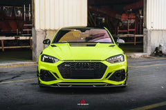 Audi RS5 B9.5 2020 2021 2022 2023 2024 2025 with Aftermarket Parts - AE V2 Style Front Lip Dry Pre-preg Carbon Fiber from ArmorExtend