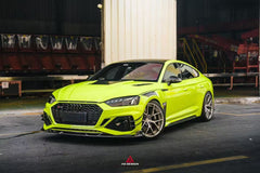 Audi RS5 B9.5 2020 2021 2022 2023 2024 2025 with Aftermarket Parts - AE V2 Style Front Canards Dry Pre-preg Carbon Fiber from ArmorExtend