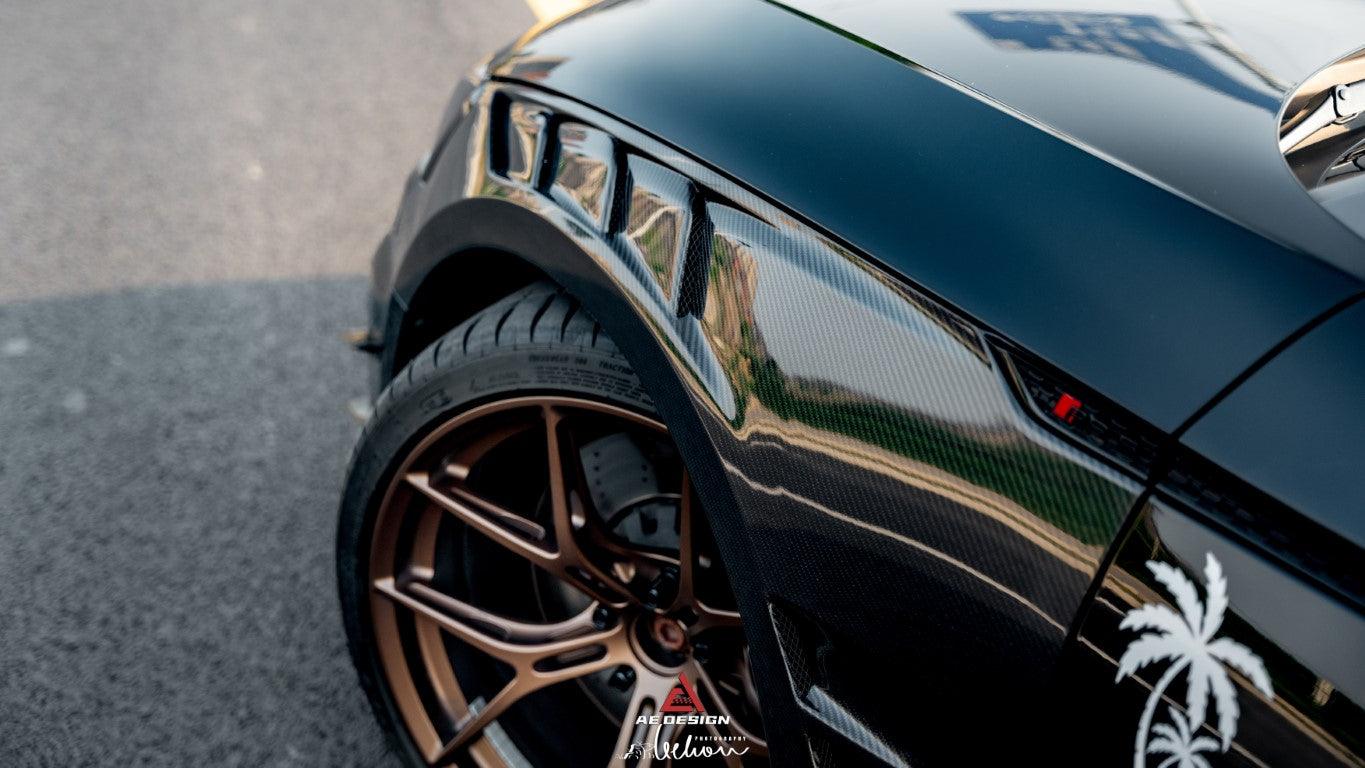 Audi RS5 B9 / B9.5 2017 2018 2019 2020 2021 2022 2023 2024?with Aftermarket Parts - AE Style?Front Fenders Carbon Fiber from ArmorExtend