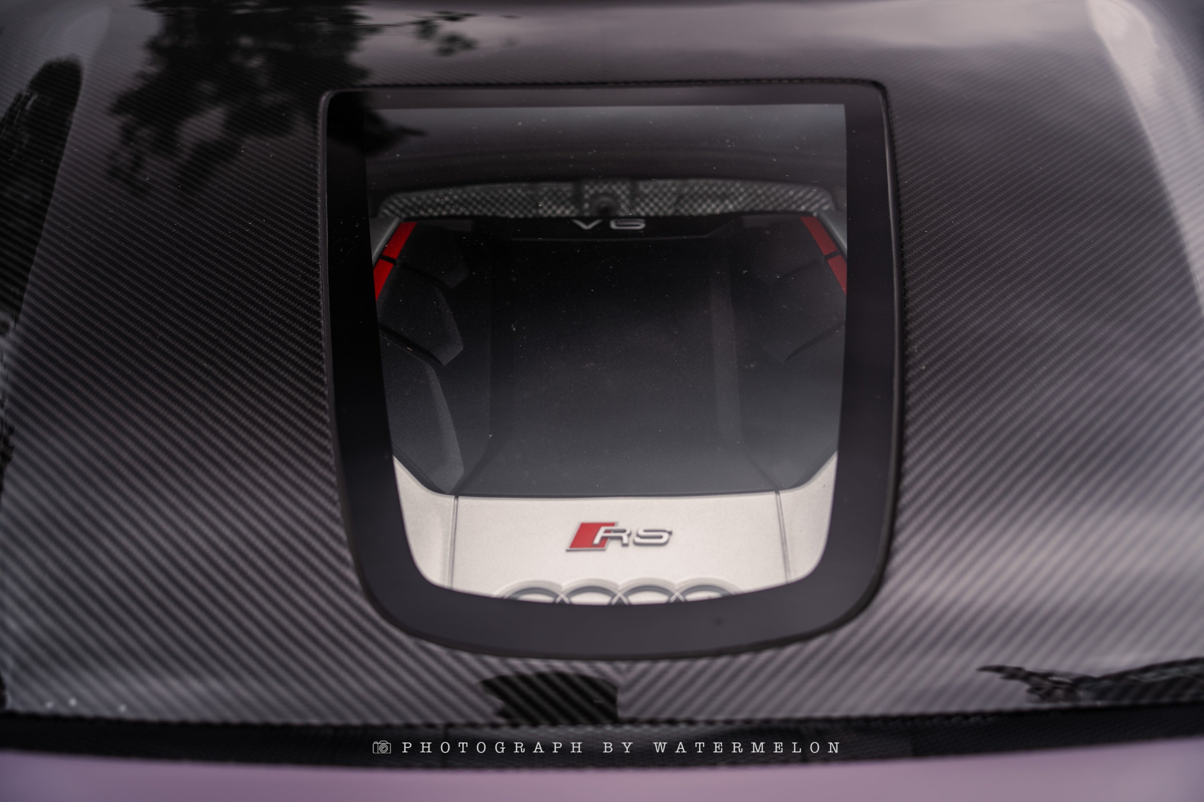 Audi RS5 S5 A5 B9 B9.5 2017 2018 2019 2020 2021 2022 2023 2024 2025 with Aftermarket Parts - ART Vented Transparent Glass V2 Style Hood Bonnet Dry Pre-preg Carbon Fiber from ArmorExtend