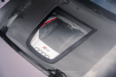 Audi RS5 S5 A5 B9 B9.5 2017 2018 2019 2020 2021 2022 2023 2024 2025 with Aftermarket Parts - ART Vented Transparent Glass V2 Style Hood Bonnet Dry Pre-preg Carbon Fiber from ArmorExtend