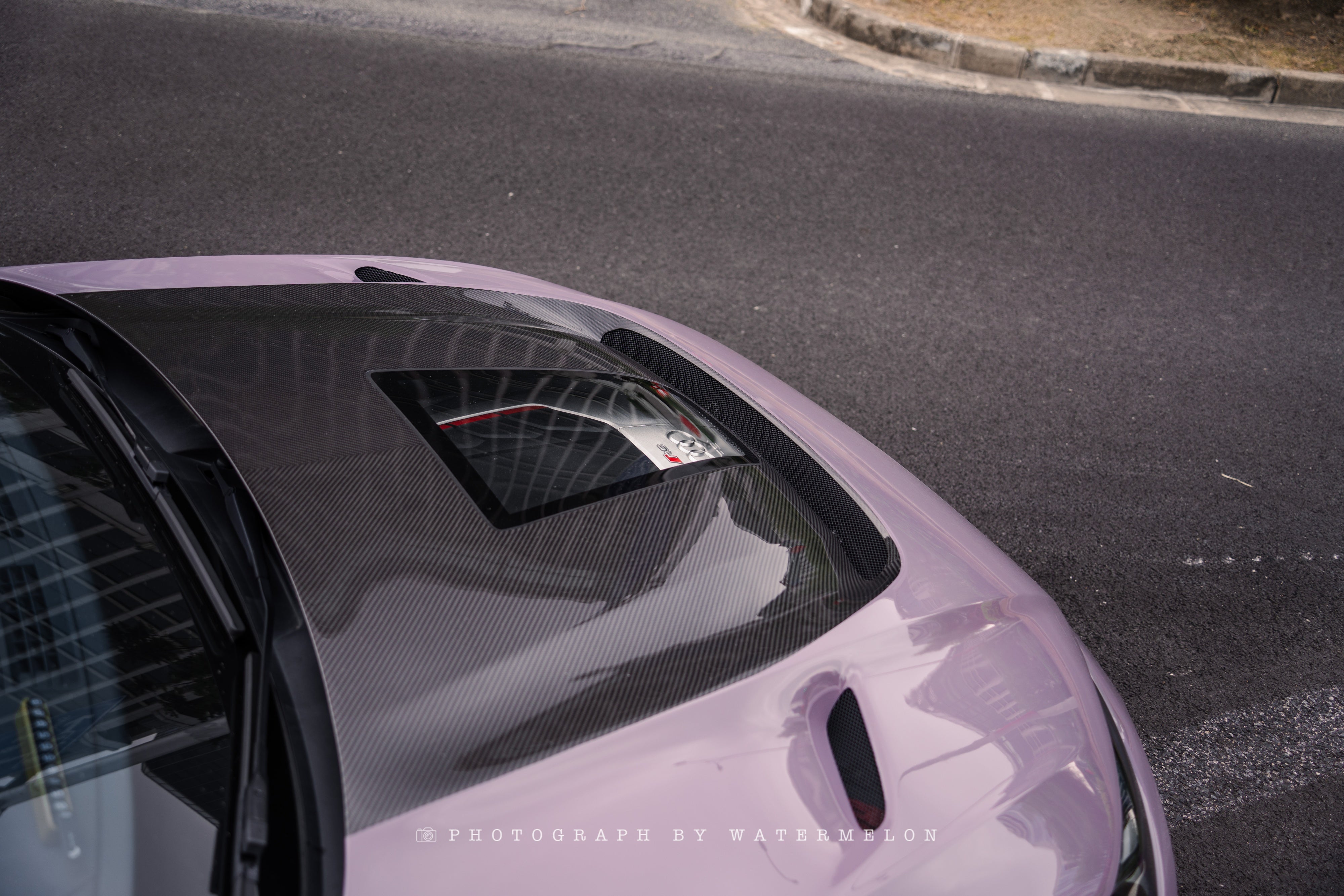 Audi RS5 S5 A5 B9 B9.5 2017 2018 2019 2020 2021 2022 2023 2024 2025 with Aftermarket Parts - ART Vented Transparent Glass V2 Style Hood Bonnet Dry Pre-preg Carbon Fiber from ArmorExtend