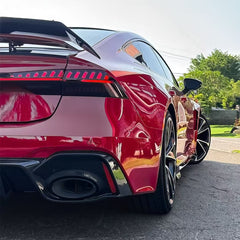 Audi RS6 C8 2020-ON & RS7 C8 2020-ON With Aftermarket Parts - Rear Diffuser & Canards Pre-preg Carbon Fiber from Karbel Carbon