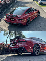 Audi RS6 C8 2020-ON & RS7 C8 2020-ON With Aftermarket Parts - Rear Diffuser & Canards Pre-preg Carbon Fiber from Karbel Carbon
