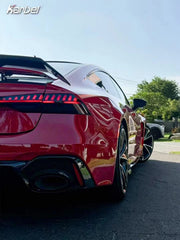 Audi RS6 C8 2020-ON & RS7 C8 2020-ON With Aftermarket Parts - Rear Diffuser & Canards Pre-preg Carbon Fiber from Karbel Carbon