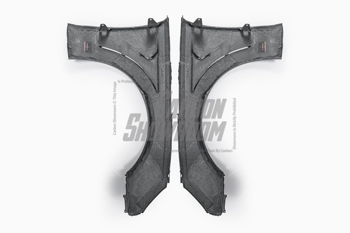 Audi S4 / A4 B9.5 2020 2021 2022 2023 2024 with Aftermarket Parts - AE Style Front Fenders Carbon Fiber from ArmorExtend