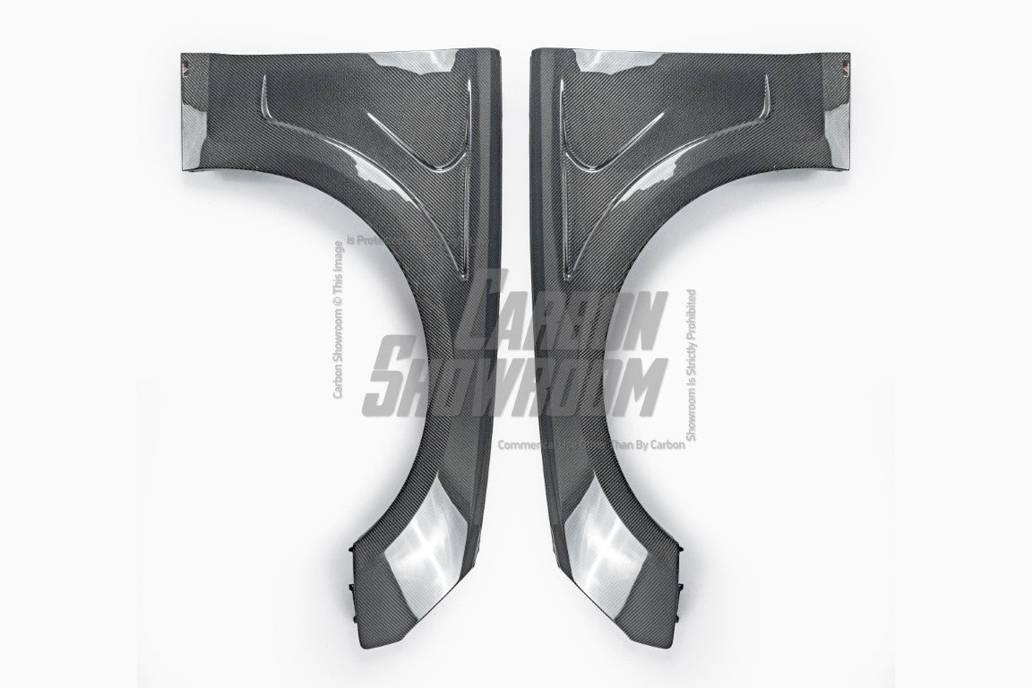Audi S4 / A4 B9.5 2020 2021 2022 2023 2024 with Aftermarket Parts - AE Style Front Fenders Carbon Fiber from ArmorExtend