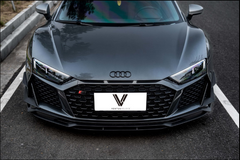 Audi R8 Gen 2 Facelift 2020 2021 2022 2023 with Aftermarket Parts - Front Lip Carbon Fiber / FRP from Ventus Veloce