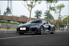 Audi R8 Gen 2 Facelift 2020 2021 2022 2023 with Aftermarket Parts - Front Lip Carbon Fiber / FRP from Ventus Veloce