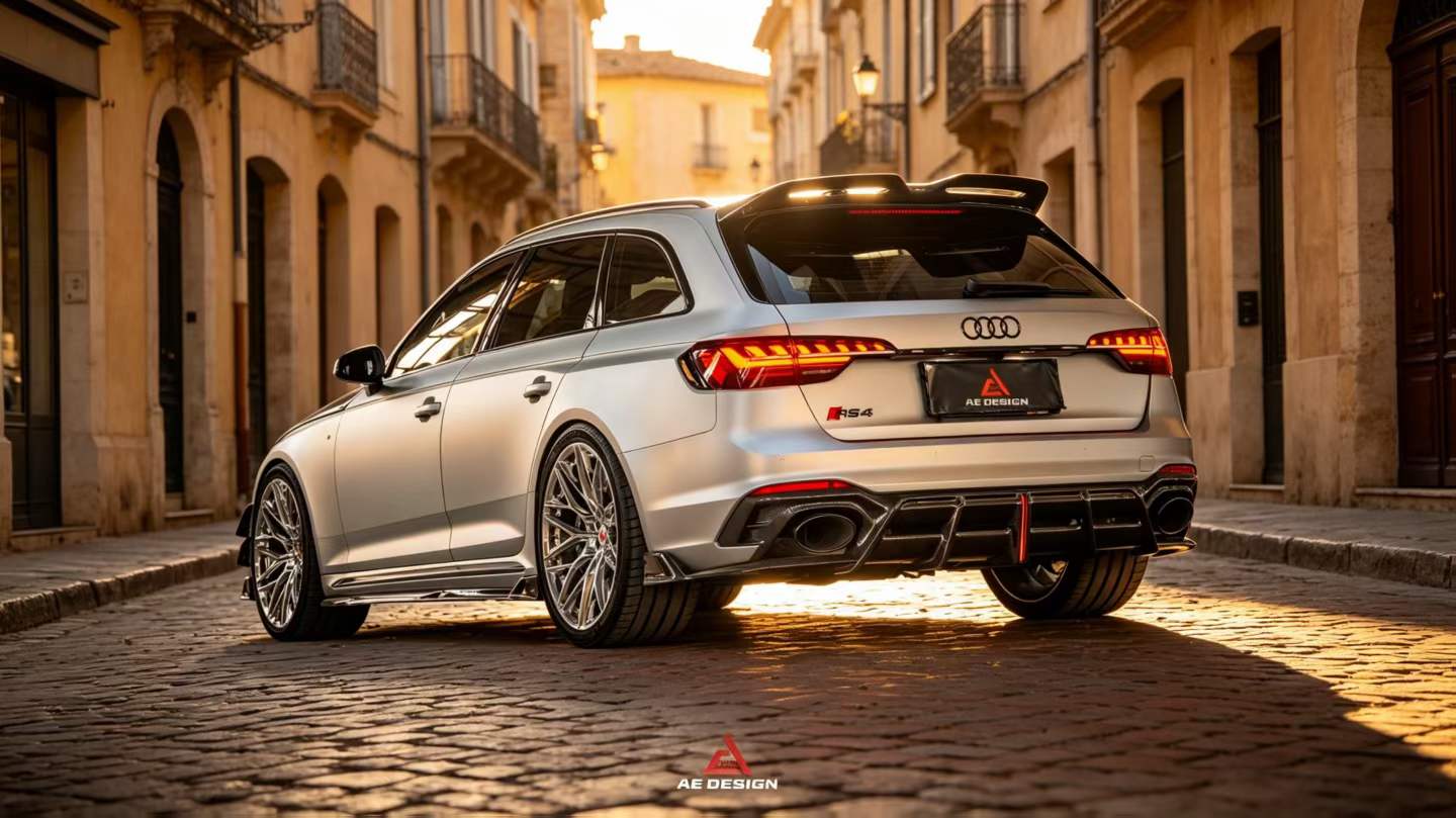 Audi RS5 B9.5 2020 2021 2022 2023 2024 2025 with Aftermarket Parts - ART V2 Style Side Skirts Dry Pre-preg Carbon Fiber from ArmorExtend