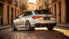 Audi RS5 B9.5 2020 2021 2022 2023 2024 2025 with Aftermarket Parts - ART V2 Style Side Skirts Dry Pre-preg Carbon Fiber from ArmorExtend