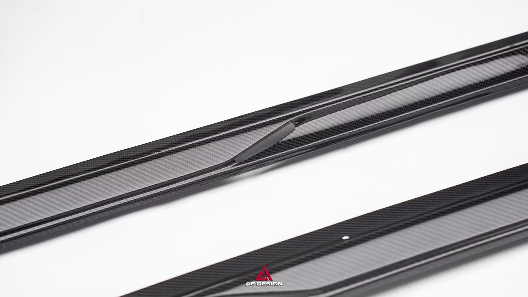 Audi RS5 B9.5 2020 2021 2022 2023 2024 2025 with Aftermarket Parts - ART V2 Style Side Skirts Dry Pre-preg Carbon Fiber from ArmorExtend