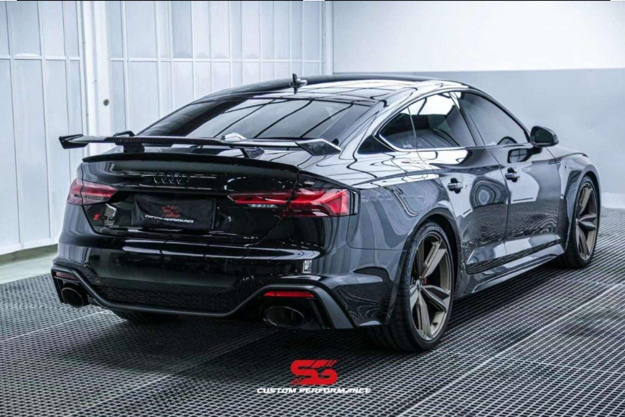 Audi RS5 S5 A5 B9 B9.5 2017-ON Sedan with Aftermarket Parts - Rear  Wing Carbon Fiber/FRP from ArmorExtend