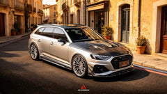 Audi RS5 S5 A5 B9 B9.5 2017 2018 2019 2020 2021 2022 2023 2024 2025 with Aftermarket Parts - ART Vented Transparent Glass V2 Style Hood Bonnet Dry Pre-preg Carbon Fiber from ArmorExtend