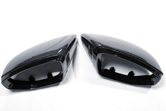 Audi RS7 RS6 S7 S6 A7 A6 C8 2020-ON (Left Hand Drive Only) with Aftermarket Parts - With Blind Assist & Without Blind Assist Mirror Caps Dry Pre-preg Carbon Fiber from Ventus Veloce