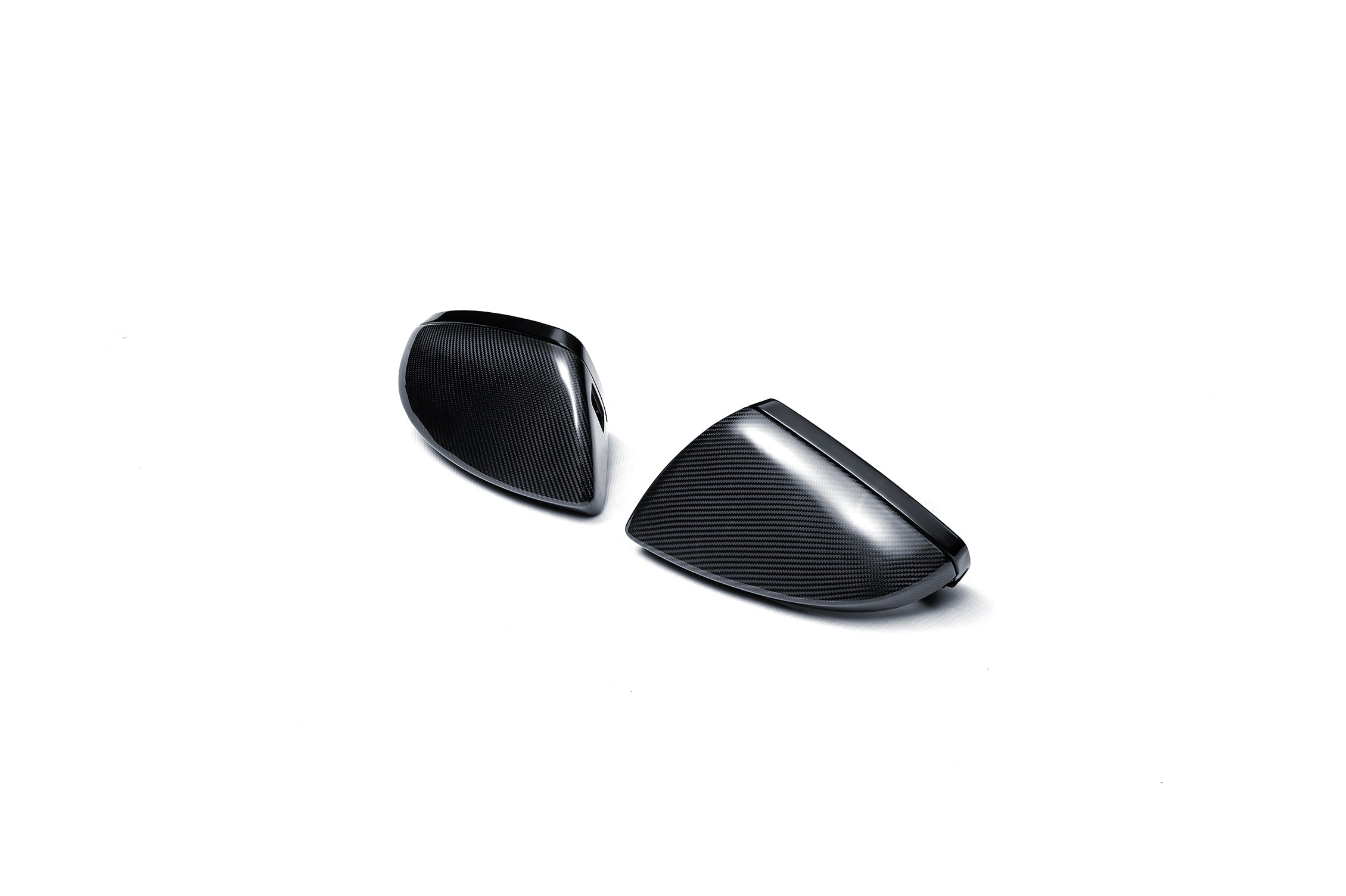 Audi RS7 RS6 S7 S6 A7 A6 C8 2020-ON (Left Hand Drive Only) with Aftermarket Parts - With Blind Assist & Without Blind Assist Mirror Caps Dry Pre-preg Carbon Fiber from Ventus Veloce