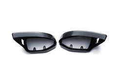 Audi RS7 RS6 S7 S6 A7 A6 C8 2020-ON (Left Hand Drive Only) with Aftermarket Parts - With Blind Assist & Without Blind Assist Mirror Caps Dry Pre-preg Carbon Fiber from Ventus Veloce