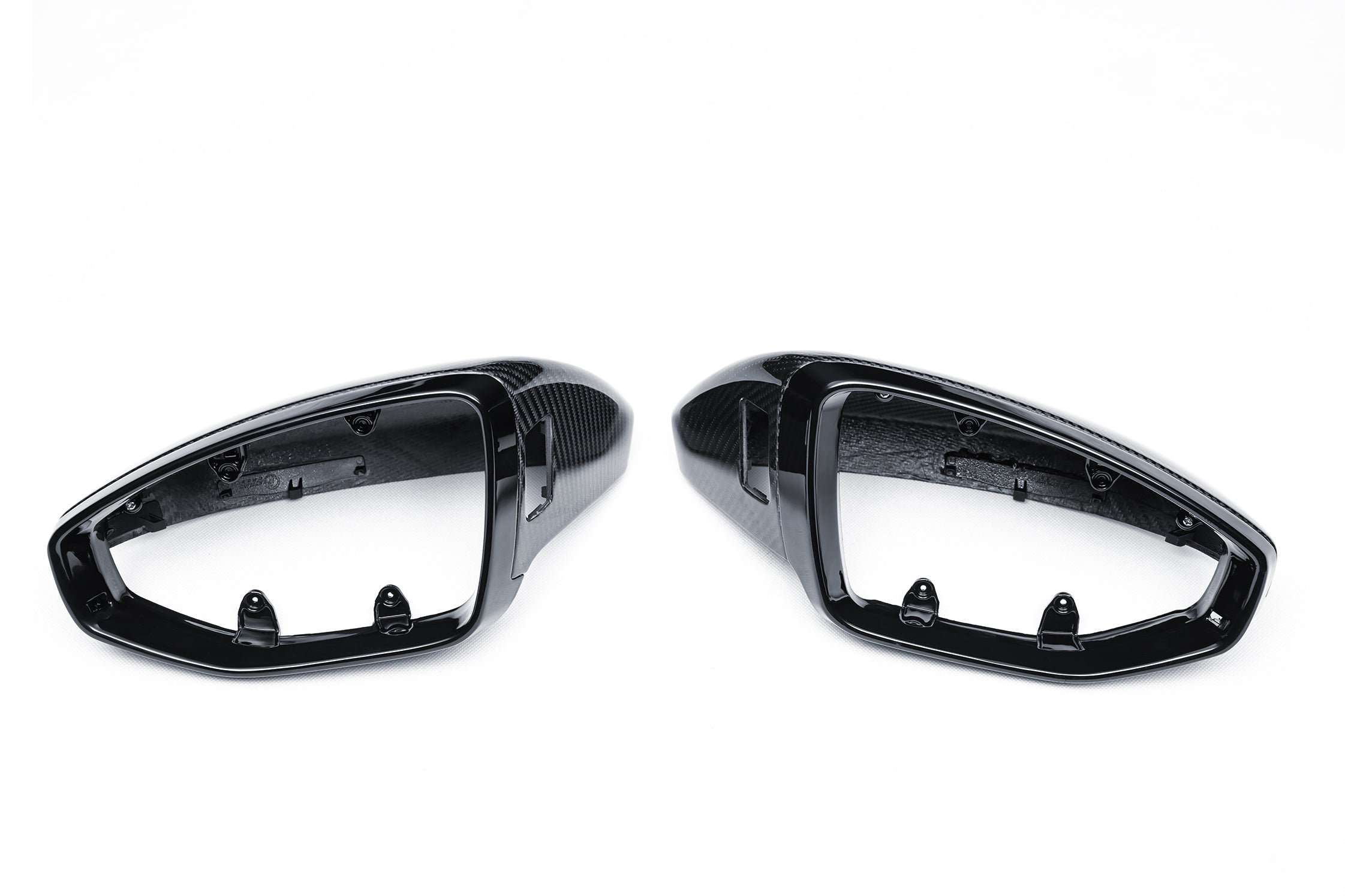 Audi RS7 RS6 S7 S6 A7 A6 C8 2020-ON (Left Hand Drive Only) with Aftermarket Parts - With Blind Assist & Without Blind Assist Mirror Caps Dry Pre-preg Carbon Fiber from Ventus Veloce