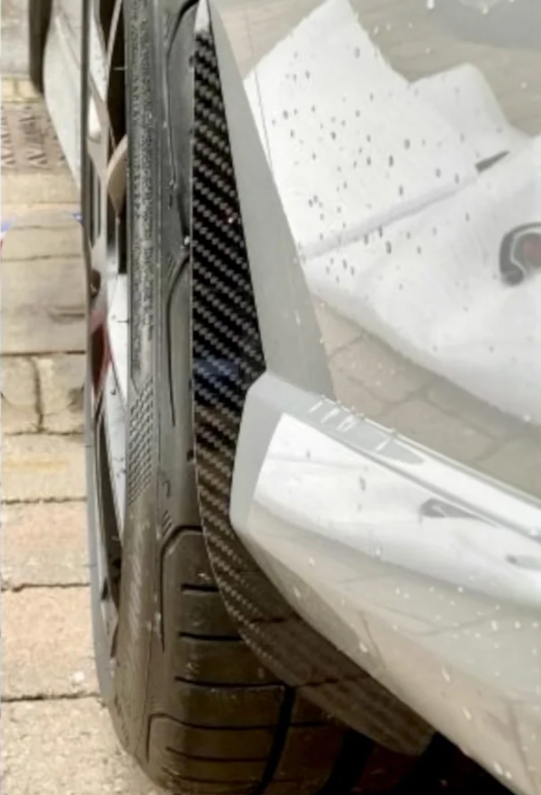 Audi RS3 S3 A3 8V 8V.5 2014 2015 2016 2017 2018 2019 2020 with Aftermarket Parts -&nbsp;Front Arch Guards&nbsp;Dry Pre-preg Carbon Fiber / ABS from Automotive Passion