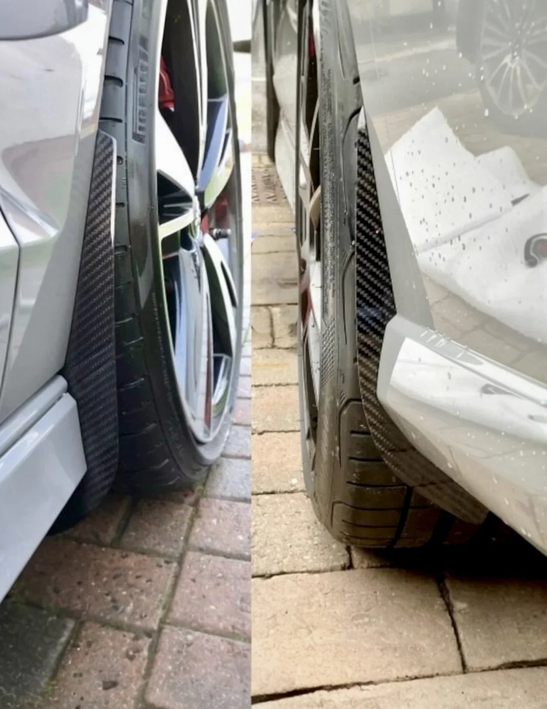 Audi RS3 S3 A3 8V 8V.5 2014 2015 2016 2017 2018 2019 2020 with Aftermarket Parts - Front & Rear Arch Guards Dry Pre-preg Carbon Fiber / ABS from Automotive Passion
