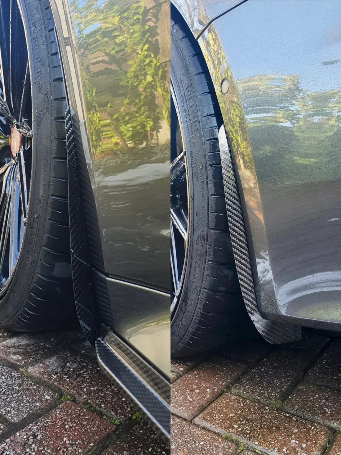 Audi RS6 C8 2020-ON with Aftermarket Parts - Front & Rear Arch Guards Dry Pre-preg Carbon Fiber / ABS from Automotive Passion