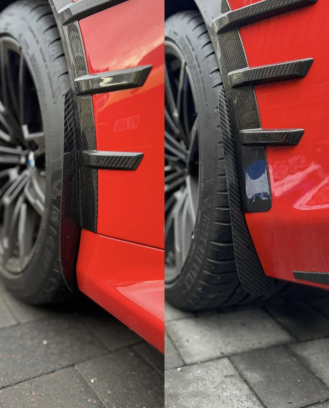 BMW M2CS M2 G87 2023-ON with Aftermarket Parts - Front & Rear Arch Guards Dry Pre-preg Carbon Fiber / ABS from Automotive Passion