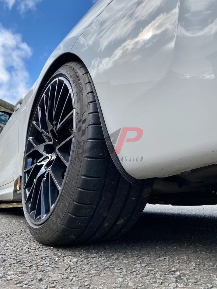 BMW M2 M2C F87 2016 2017 2018 2019 2020 2021 with Aftermarket Parts - Front & Rear Arch Guards Dry Pre-preg Carbon Fiber / ABS from Automotive Passion