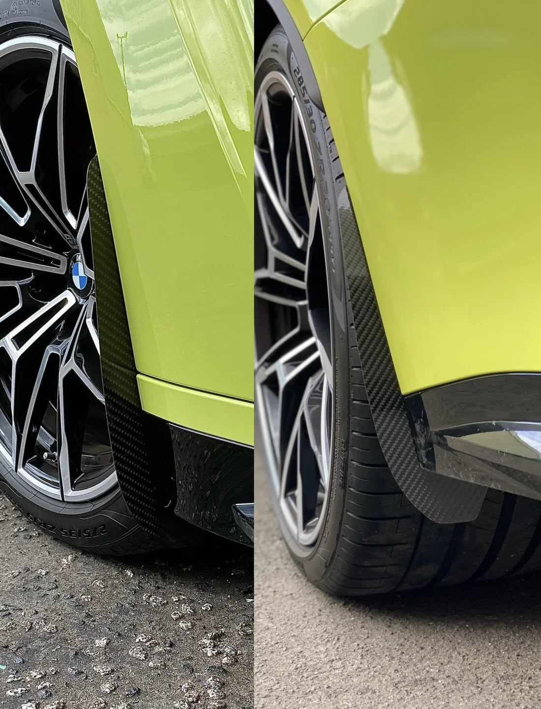 BMW M3 G80 G81 2021-ON with Aftermarket Parts - Front & Rear Arch Guards Dry Pre-preg Carbon Fiber / ABS from Automotive Passion