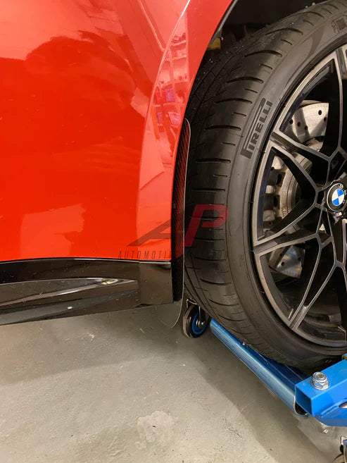 BMW M3 G80 G81 2021-ON with Aftermarket Parts - Front & Rear Arch Guards Dry Pre-preg Carbon Fiber / ABS from Automotive Passion
