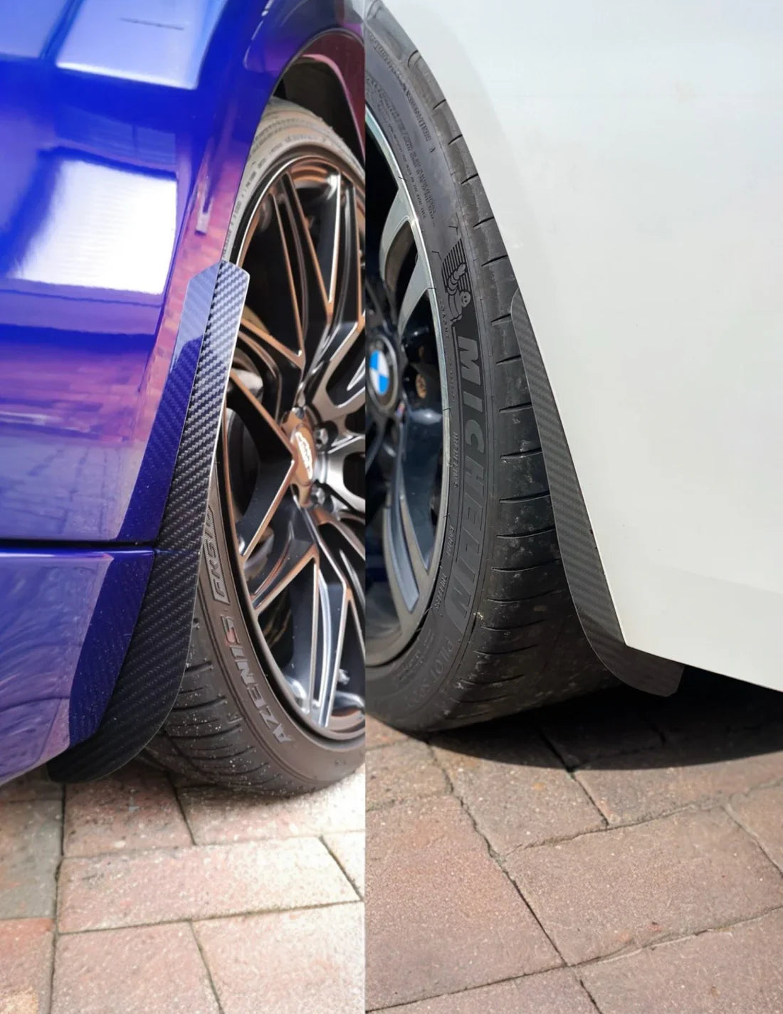 BMW M4 M4C M4CS M4CSL F82 F83 2014 2015 2016 2017 2018 2019 2020 with Aftermarket Parts - Front & Rear Arch Guards Dry Pre-preg Carbon Fiber / ABS from Automotive Passion