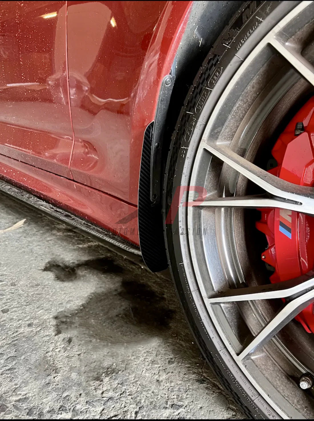 BMW M5 M5C F90 (Fits Both Pre-LCI & LCI) 2018 2019 2020 2021 2022 2023 2024 with Aftermarket Parts - Front Arch Guards Dry Pre-preg Carbon Fiber / ABS from Automotive Passion