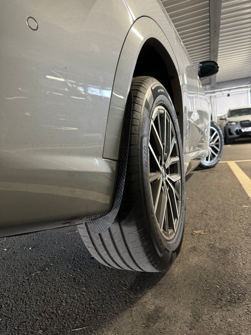 BMW X1 M35i xDrive30e xDrive25e xDrive23d xDrive20d xDrive23i sDrive18d sDrive20i sDrive18i sDrive16i U11 U12 2023-ON with Aftermarket Parts - Front & Rear Arch Guards Dry Pre-preg Carbon Fiber / ABS from Automotive Passion
