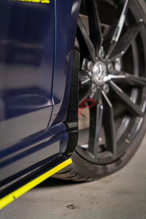 Volkswagen Golf GTI / R MK7.5 2018 2019 2020 2021 with Aftermarket Parts - Front & Rear Arch Guards Dry Pre-preg Carbon Fiber / ABS from Automotive Passion