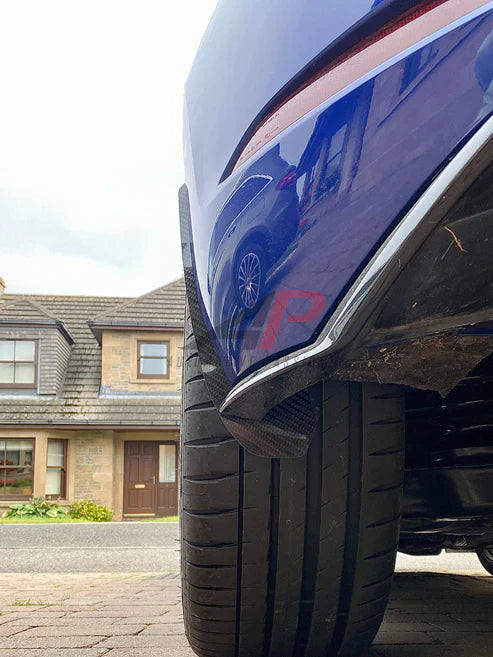 Volkswagen Golf GTI / R MK7.5 2018 2019 2020 2021 with Aftermarket Parts - Front & Rear Arch Guards Dry Pre-preg Carbon Fiber / ABS from Automotive Passion